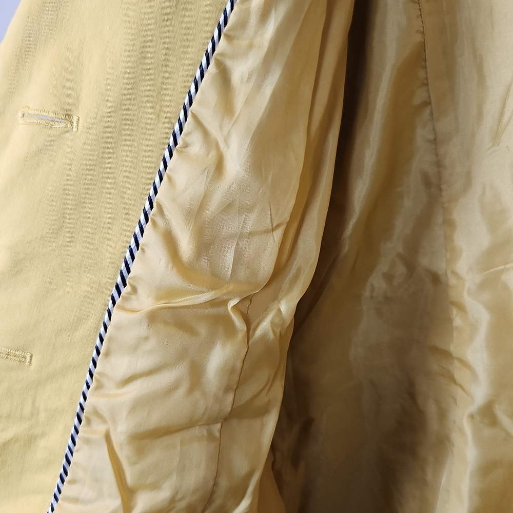 Sandro Studio Yellow Button-Up Raincoat‎ Size Large - Picture 14 of 14
